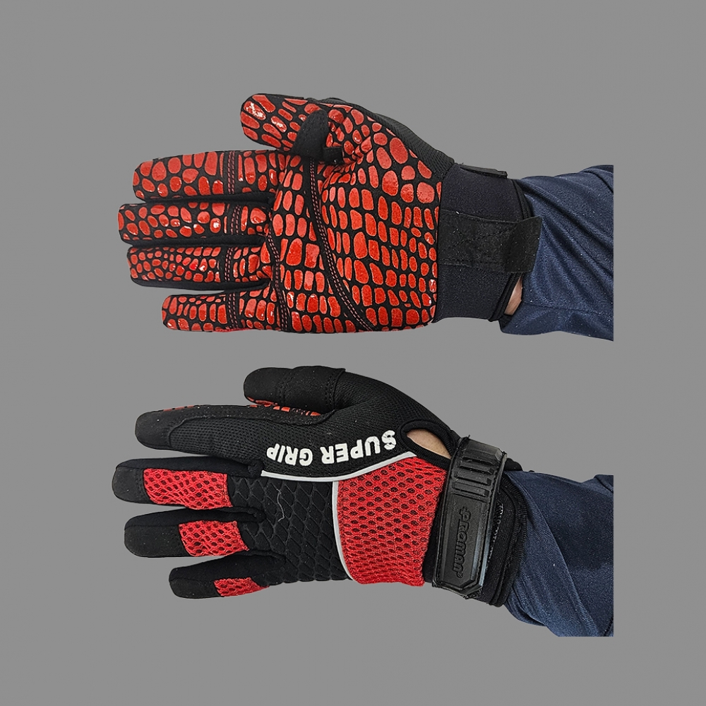 프로맨 메카닉 수퍼그립 장갑 PM-1046, 안전용 산업용 작업용 등산 캠핑 바이크 