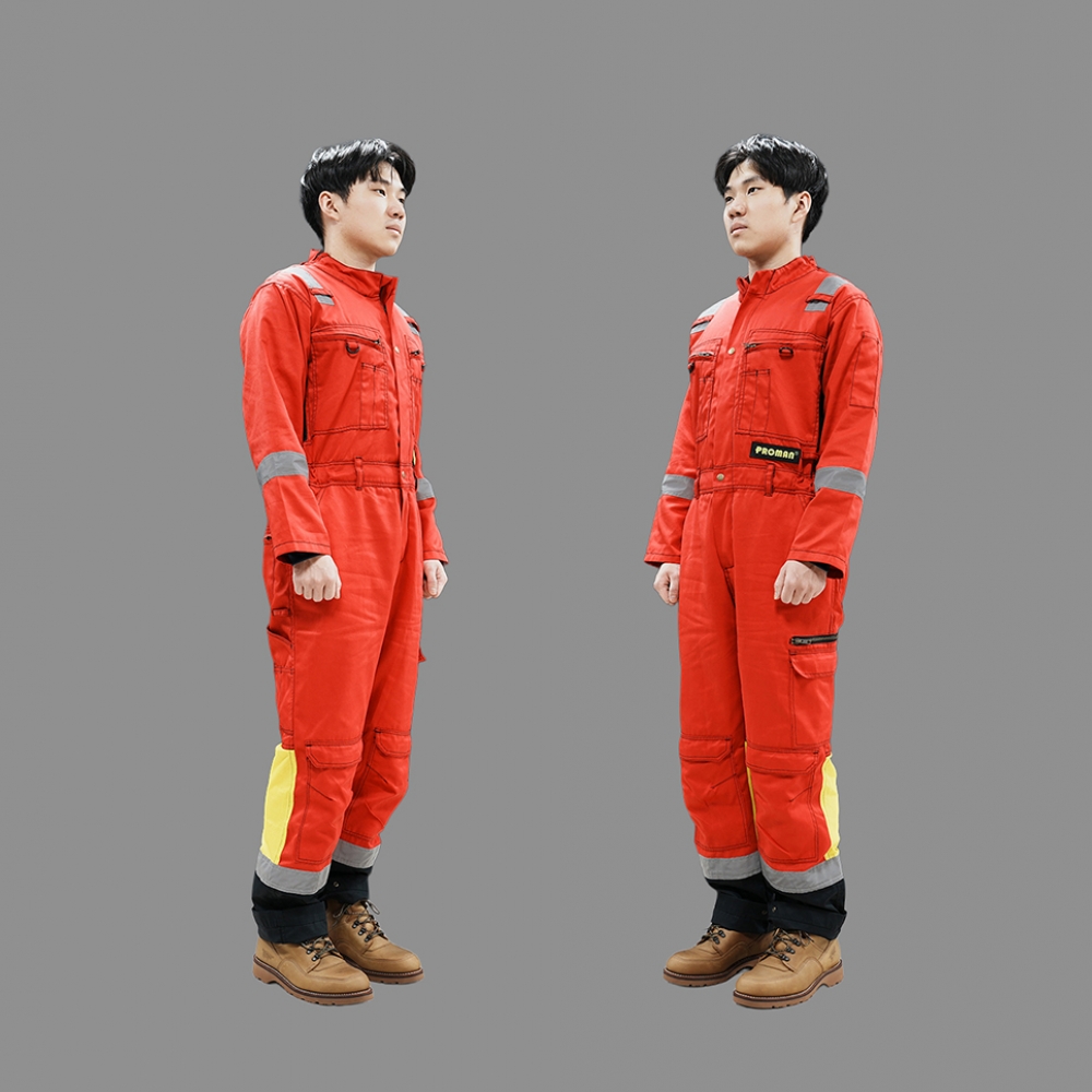 프로맨 이지오프 통풍 특허커버올 SCV-200RK, 커버롤 점프수트 일체형작업복