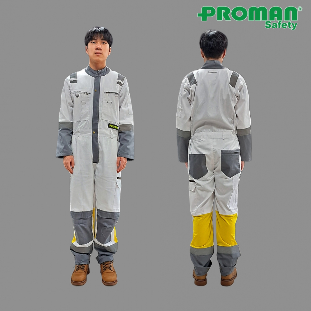 프로맨 이지오프 통풍 특허커버올 SCV-200WG, 커버롤 점프수트 일체형작업복