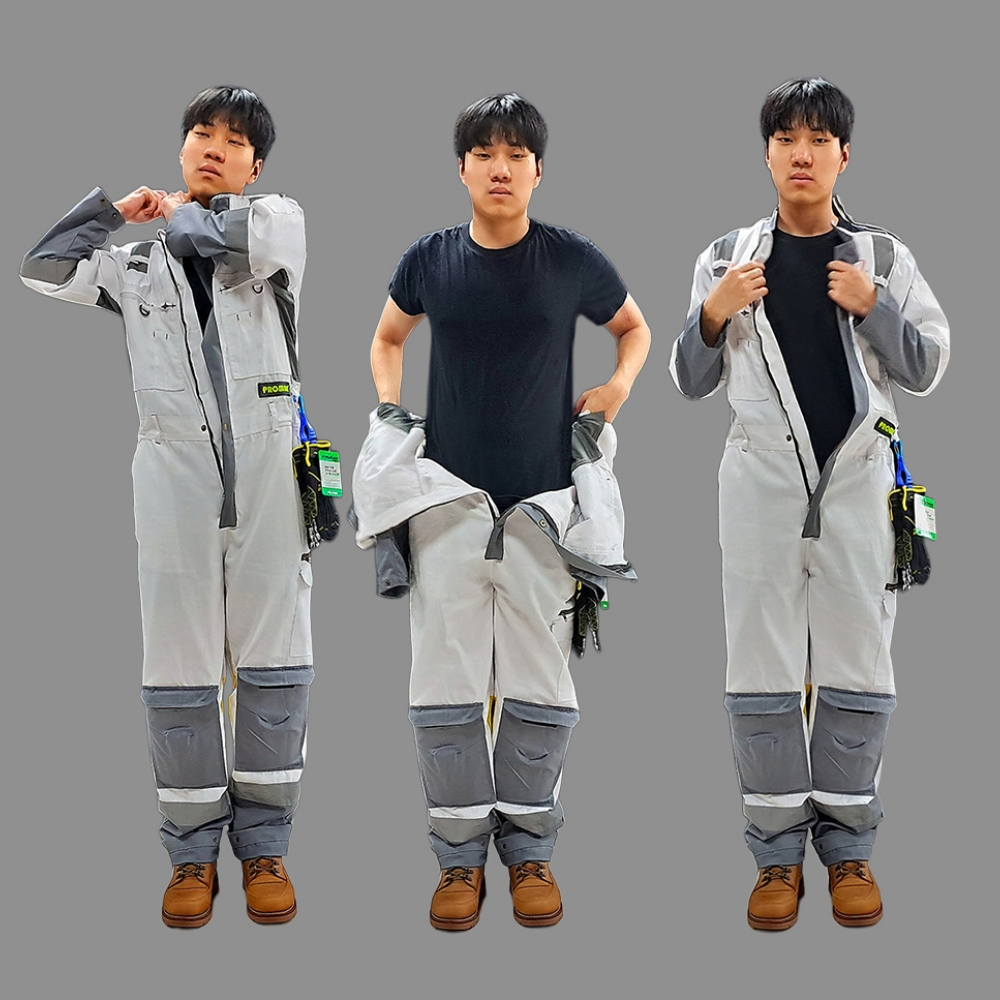 프로맨 이지오프 통풍 특허커버올 SCV-200WG, 커버롤 점프수트 일체형작업복