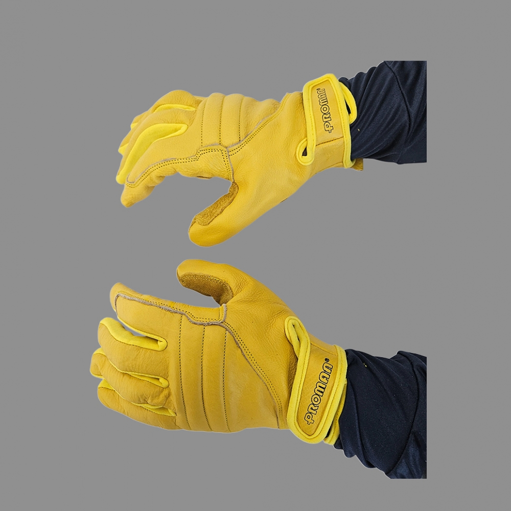 프로맨 메카닉 가죽 장갑 PM-7009,소가죽 안전용 산업용 작업용 등산 캠핑 바이크