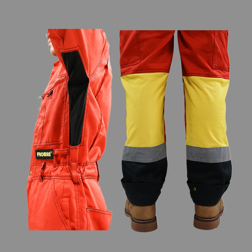 프로맨 이지오프 통풍 특허커버올 SCV-200RK, 커버롤 점프수트 일체형작업복