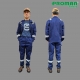 프로맨 작업복 PM-100FN,투피스 안전작업복 자켓,바지 산업용 다목적용 봄.가을 겨울용 곤색